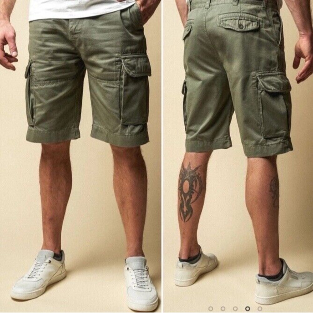 LongJohn And Sons American Classic Tall Cargo Short Green Gorpcore 42Tall EUC